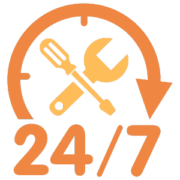 24/7 maintenance support icon
