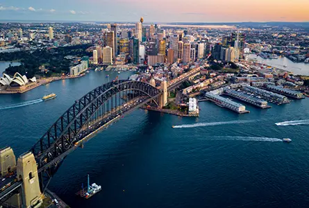 Aerial view of Sydney, Australia